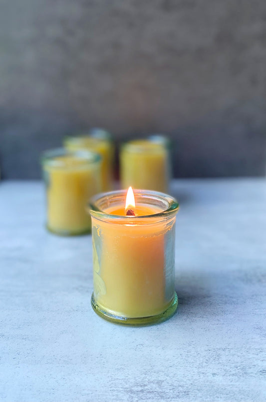 4 oz Pure Beeswax Candle